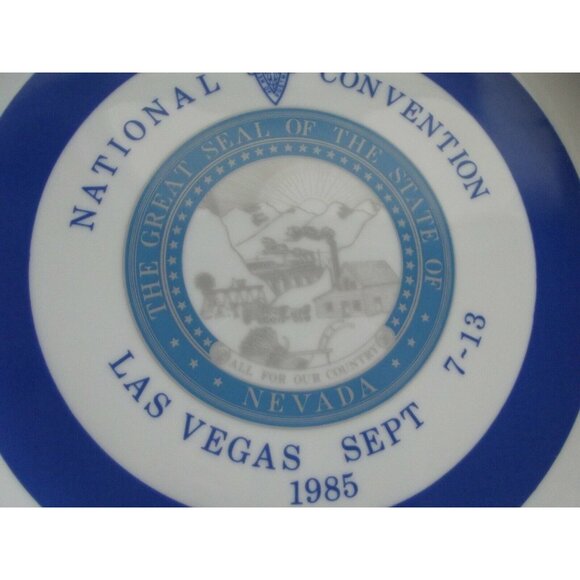 1985 National Association Postmasters Convention Las Vegas NV Sept. 7-13 Plate - Picture 4 of 8